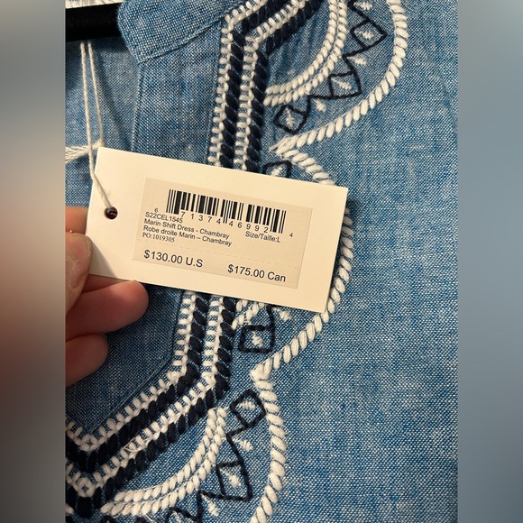 NWT Hatley Marin Shift Dress - Chambray Large - Picture 6 of 11